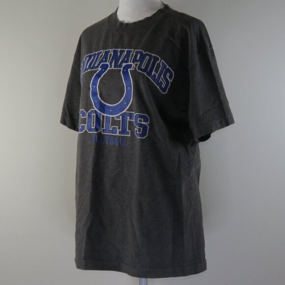 NFL Team Apparel Indianapolis Colts Football Gray & Blue T-Shirt Size M (C1661) - Picture 4 of 7